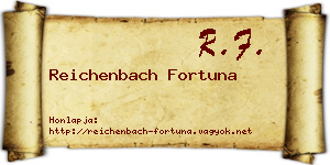 Reichenbach Fortuna névjegykártya